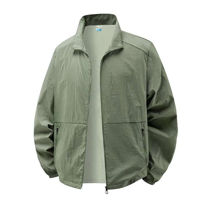 Chaqueta ligera de senderismo de verano para hombre | Impermeable, transpirable y de secado rápido