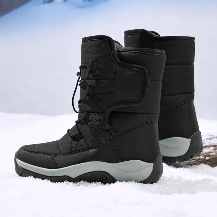 Herren Winterstiefel Wasserdicht | Plüschfutter Wanderstiefel Rutschfest