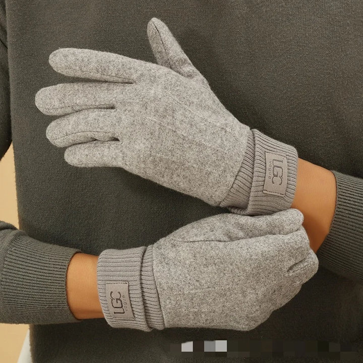 Damen Winter Touchscreen Handschuhe - Warme, Dicke Vollfinger Strickhandschuhe