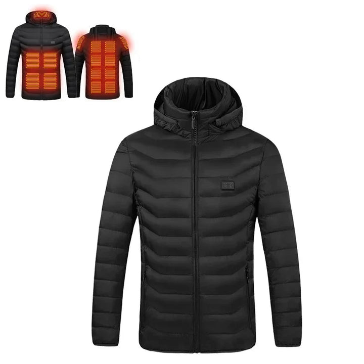Opvarmet Jakke/Vest Unisex USB | Hætte Outdoor Vinter