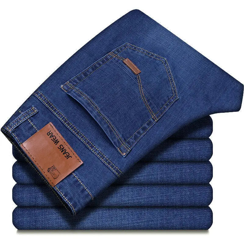 Herren Business Jeans | Bequeme gerade Stretch Jeans für Alltag & Büro