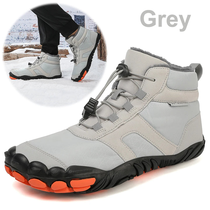 Herren Winter Barfußschuhe | Leichte Schneestiefel rutschfest & kältefest für Outdoor