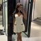 Lara | Slim Fit Kleid mit Falten und V-Ausschnitt | Eleganz & Chic