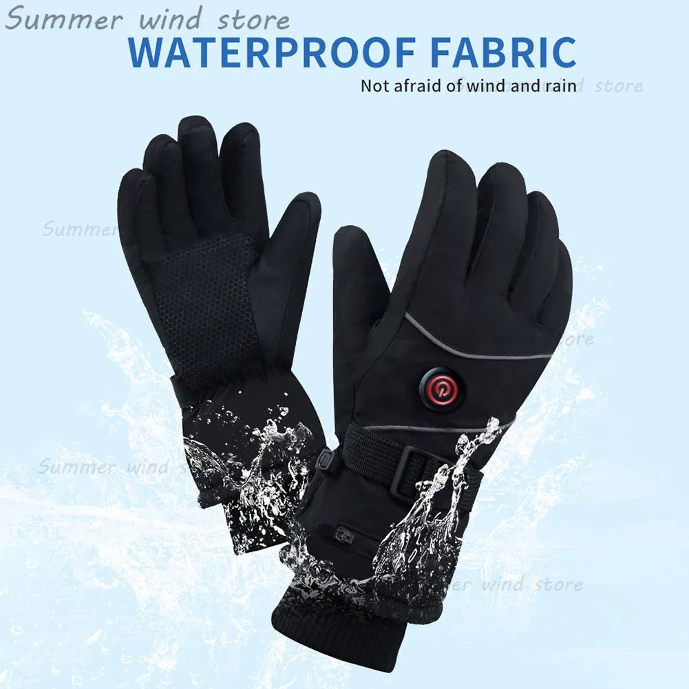Beheizte Handschuhe Wiederaufladbar | Touchscreen Winter Ski