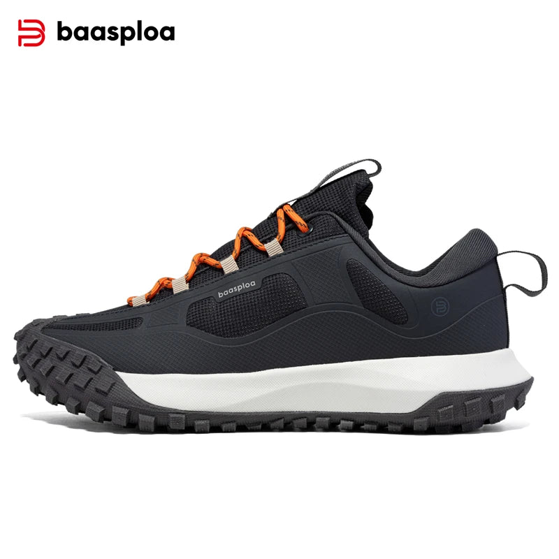 Baasploa Herren Wanderschuhe | Outdoor Sneaker wasserabweisend & rutschfest