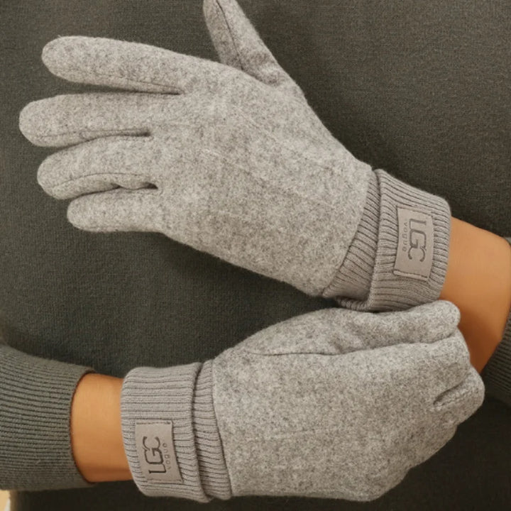 Damen Winter Touchscreen Handschuhe - Warme, Dicke Vollfinger Strickhandschuhe