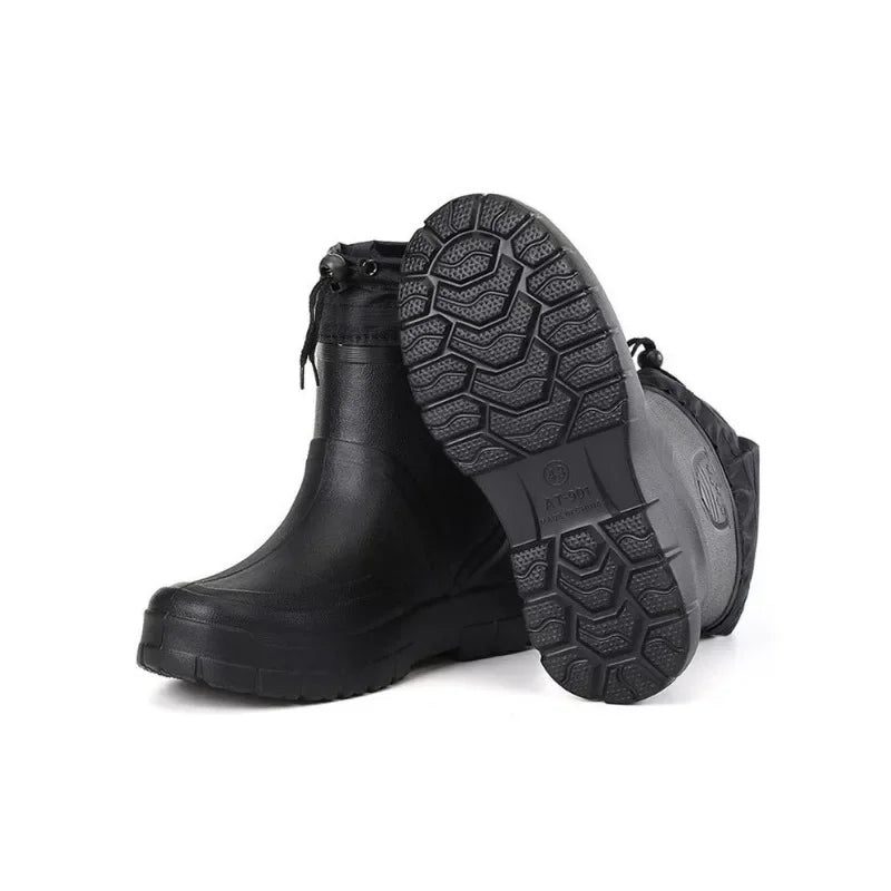 Winterstiefel Herren 2026 | Wasserdichte Angelstiefel Dicke Sohle Rutschfest