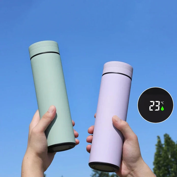ThermoFlask Edelstahl-Isolierflasche mit LCD-Temperaturanzeige | 500ml Doppelwandig