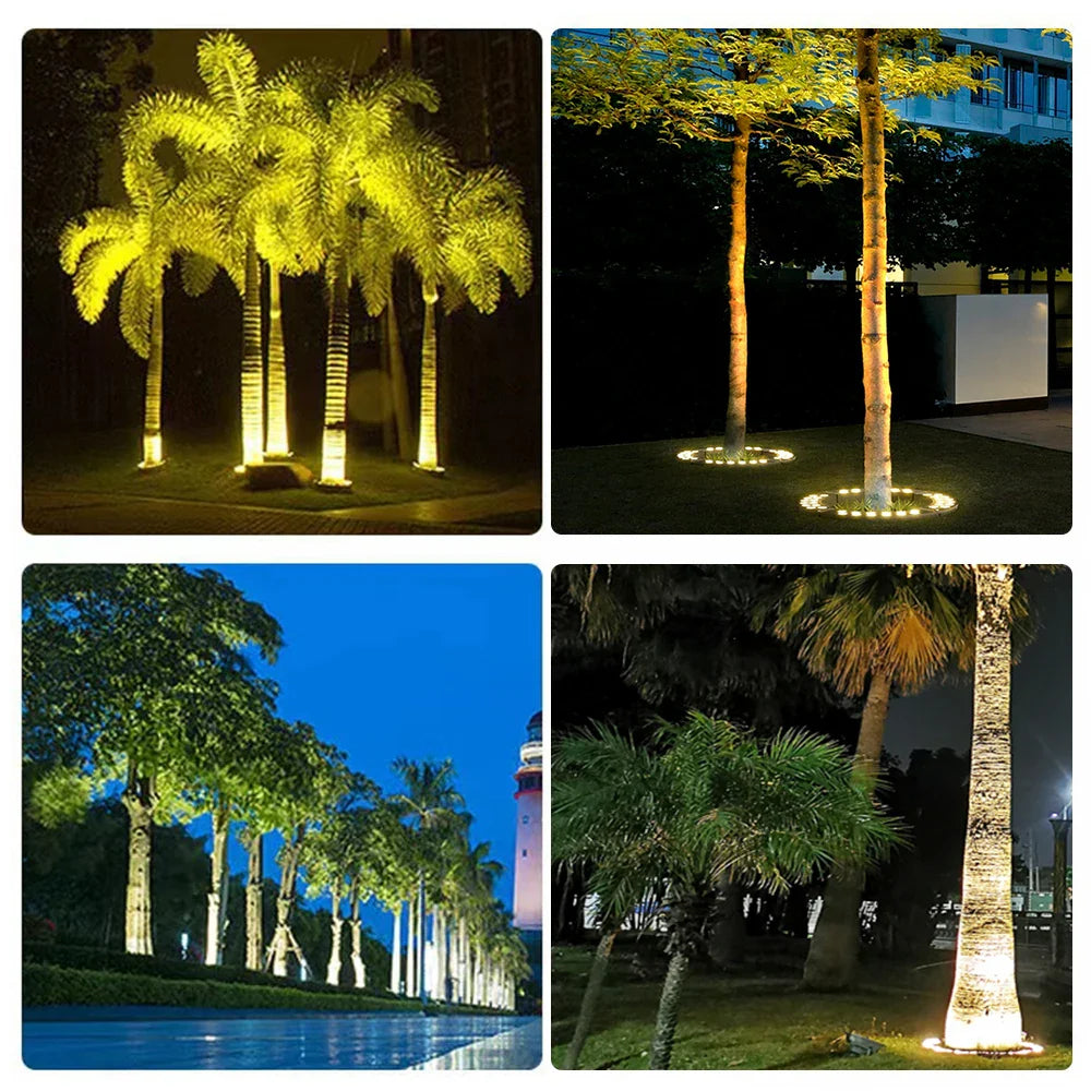 LED-Strahler für Bäume | Wasserdichte IP65 Aluminium Gartenlampe 12W Outdoor