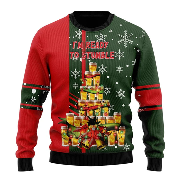 Weihnachtspulli Biermotiv | Sweatshirt Unisex Party