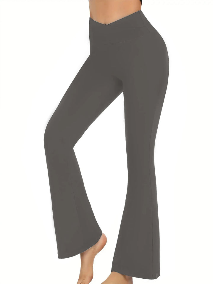Damen Yoga Leggings | Hohe Taille, Bauchkontrolle, Weite Schlaghosen