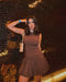 Olivia Trendiges Kleid mit Rundhalsausschnitt und Faltenrock | Moderne Eleganz