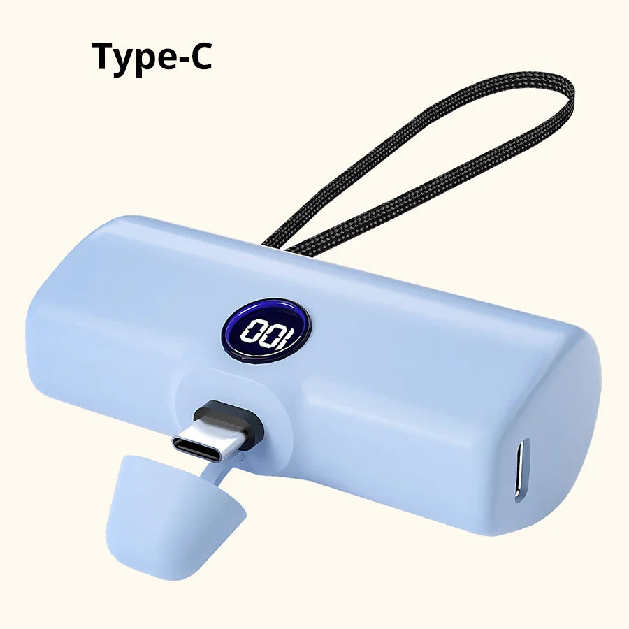 Liboer Batterie Externe 5000mAh | Charge Rapide USB-C ou Lightning | Design Compact & Léger