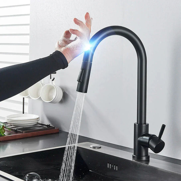 Küchenarmatur mit Touch-Sensor | Modernes Design mit Auslauf