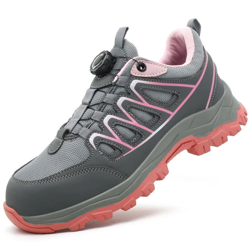 Damenschuhe Arbeitssicherheit | Drehknopf, Stoß- & Durchtrittssicher, Modisch