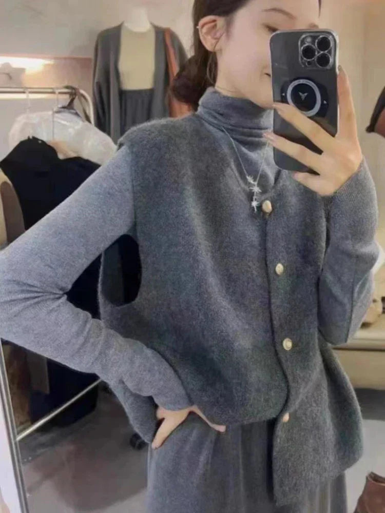Adeline - Raffinierte Weste mit Knöpfen, ideal für einen klassischen Stil
