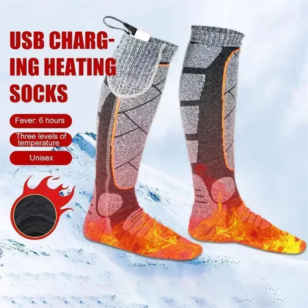 Beheizte Socken Elektrisch | Winter Outdoor Lange Socken