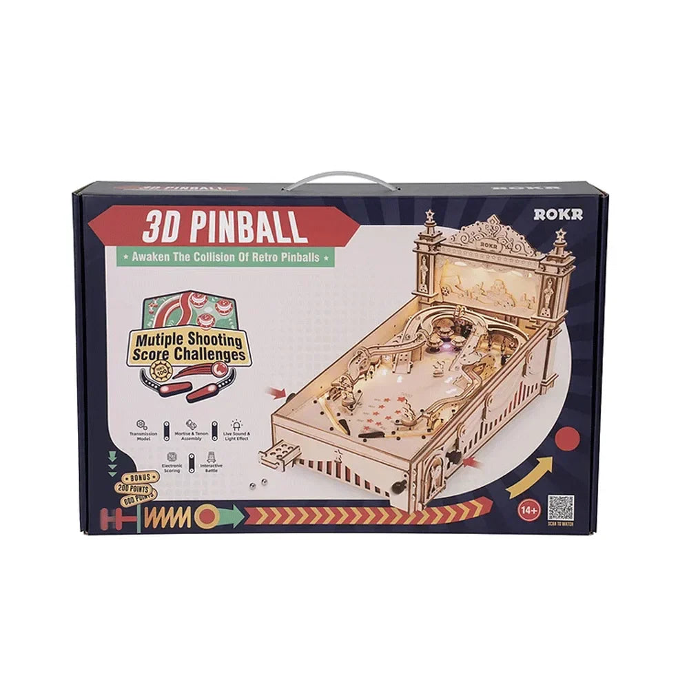 Wooden 3D Pinball - Retro-Weihnachtsspaß für zu Hause