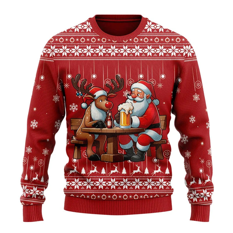 Weihnachtspulli Biermotiv | Sweatshirt Unisex Party