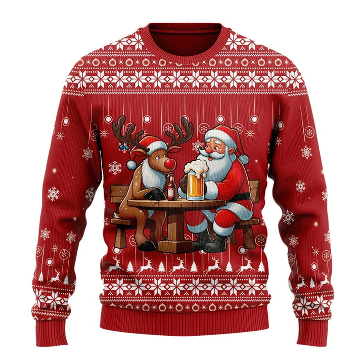 Weihnachtspulli Biermotiv | Sweatshirt Unisex Party
