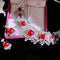 Rubin Schmuckset für Damen | Rote Edelsteine & Diamantoptik | Kette & Ohrringe