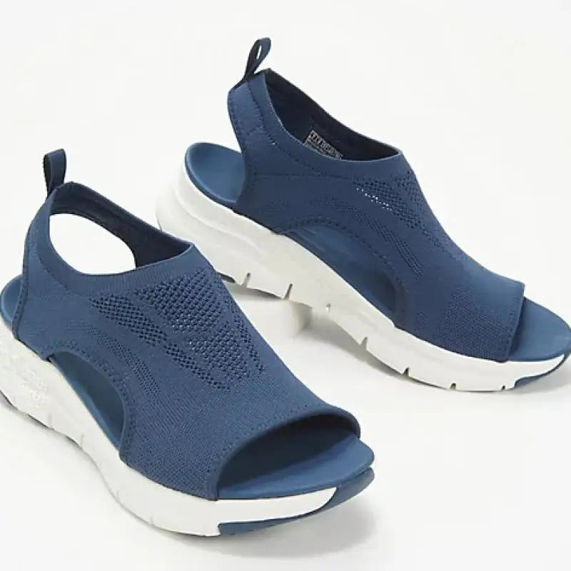OrthoStep Damen Sandalen | Sportlich & Orthopädisch Atmungsaktiv & Klettverschluss