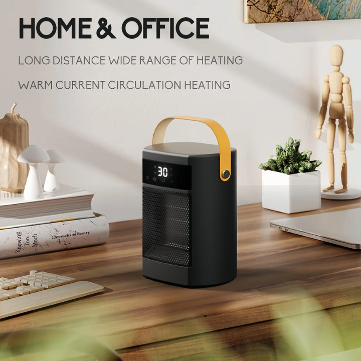 Varmeovn Bærbar Keramisk | Termostat Støjsvag Bordmodel