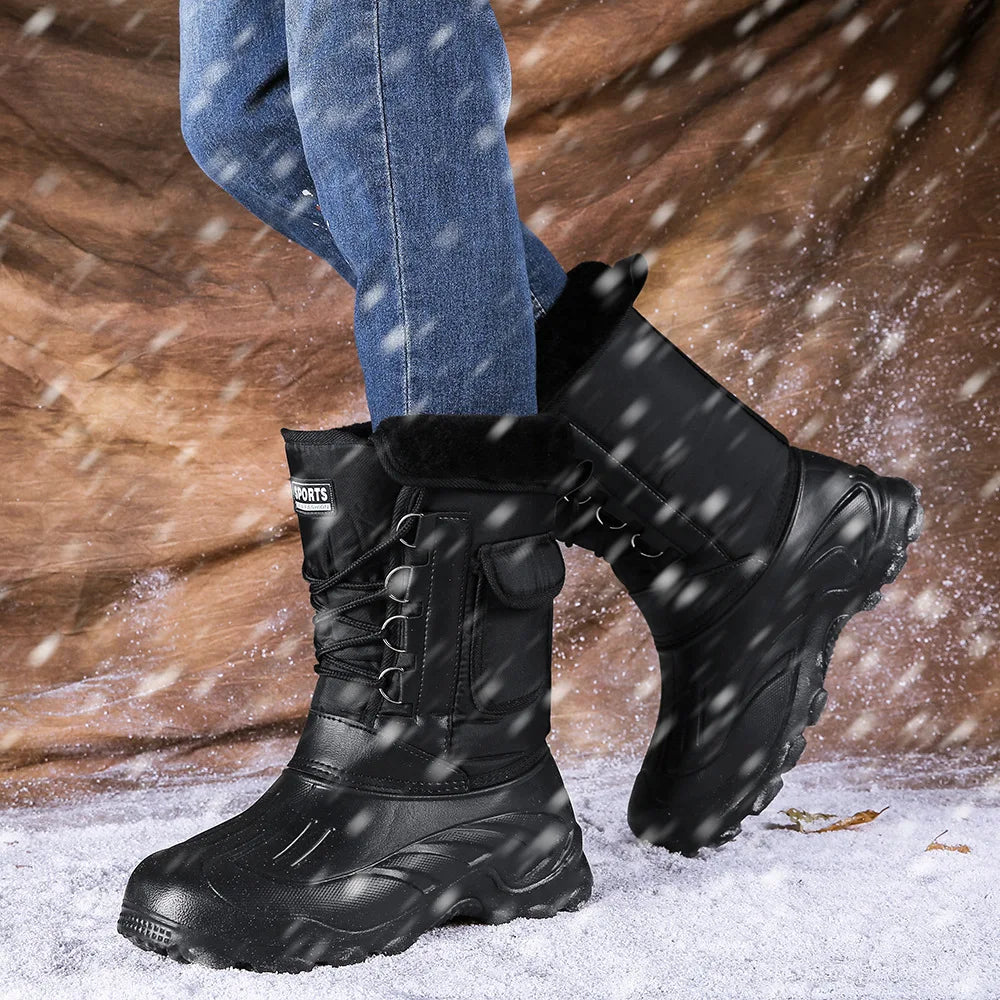 Winterboots Herren Sneaker | Wandern Fischen Rutschfest