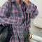 Übergroße Karohemdjacke | Weicher Flanell | Trendiger Lagenlook
