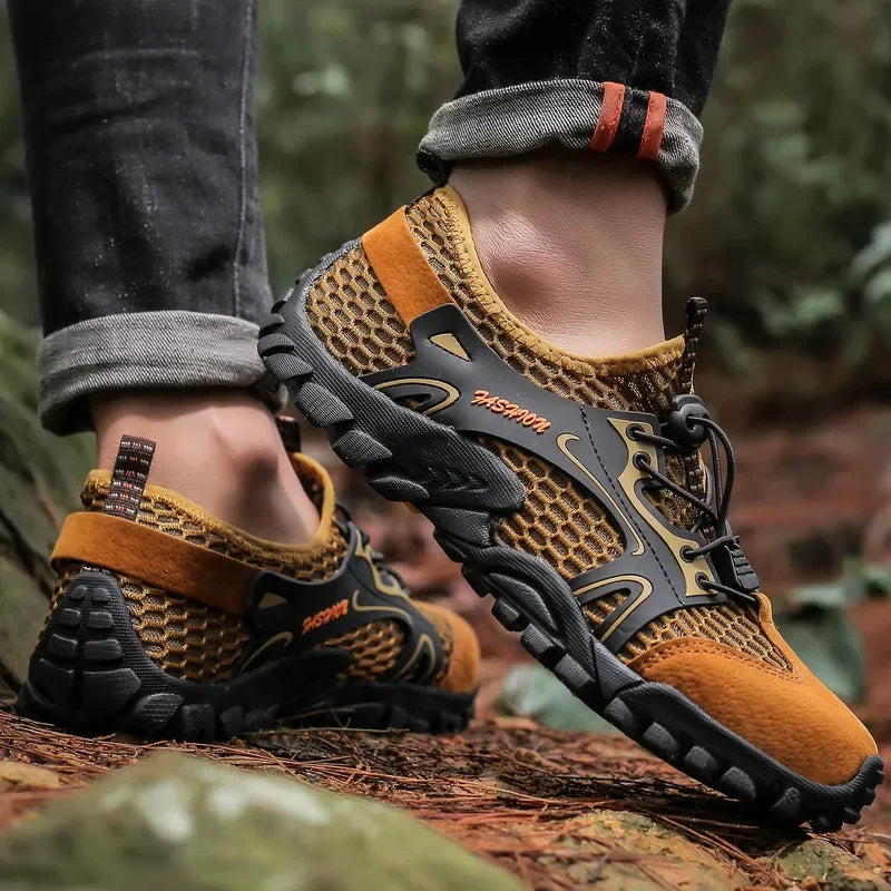 Herren Outdoor Schuhe | Rutschfeste Wanderschuhe für Trekking, Jogging & Freizeit