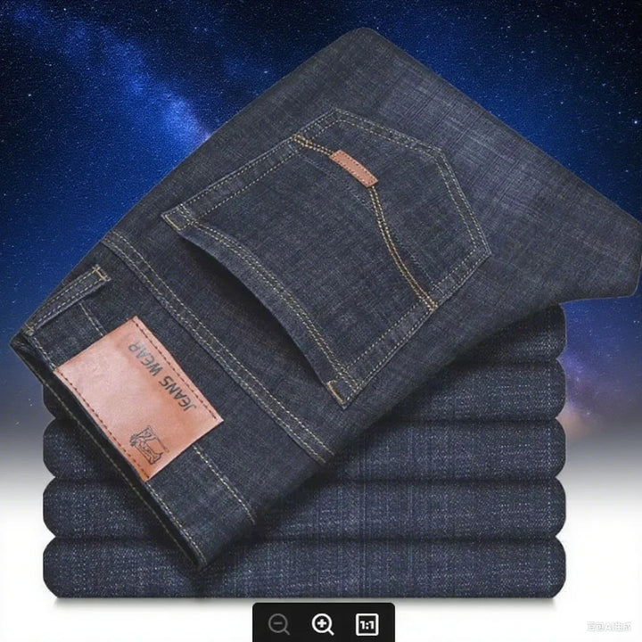 Herren Business Jeans | Bequeme gerade Stretch Jeans für Alltag & Büro
