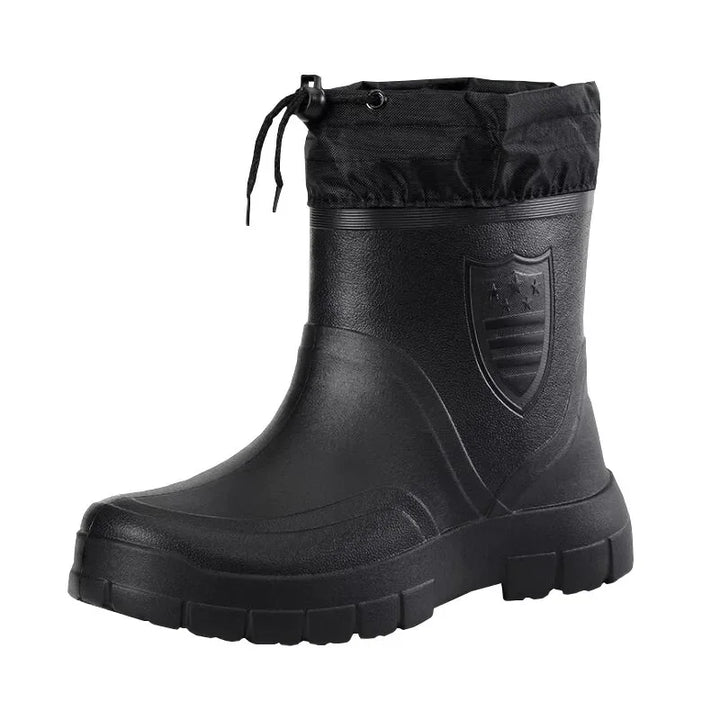 Winterstiefel Herren 2026 | Wasserdichte Angelstiefel Dicke Sohle Rutschfest