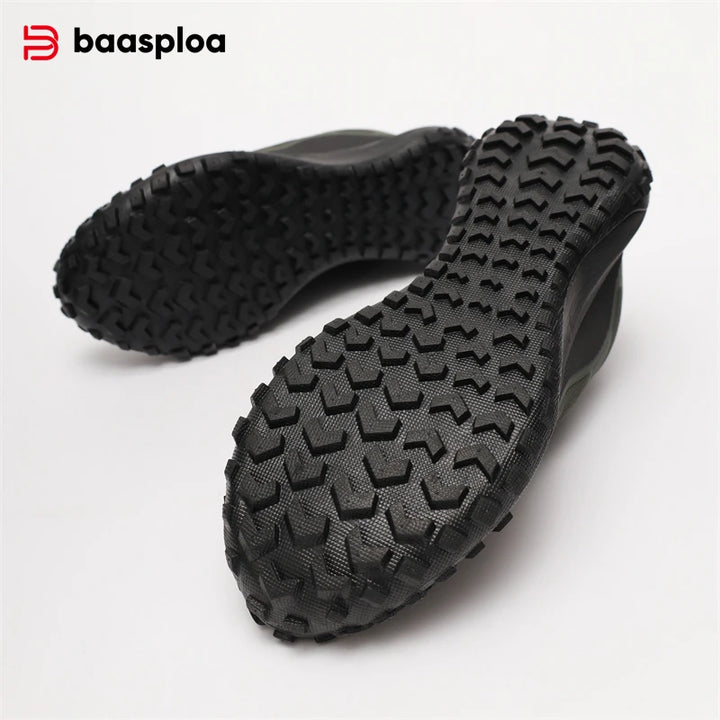 Baasploa Herren Wanderschuhe | Outdoor Sneaker wasserabweisend & rutschfest