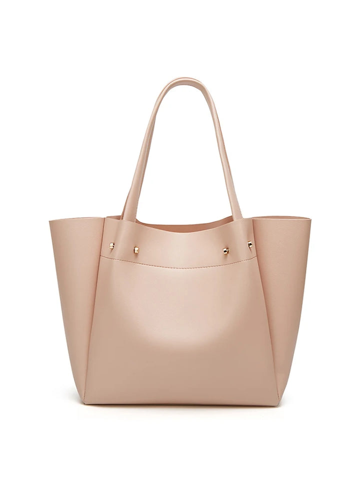 Damen Plissee-Handtasche | PU-Leder Shopper mit großer Kapazität