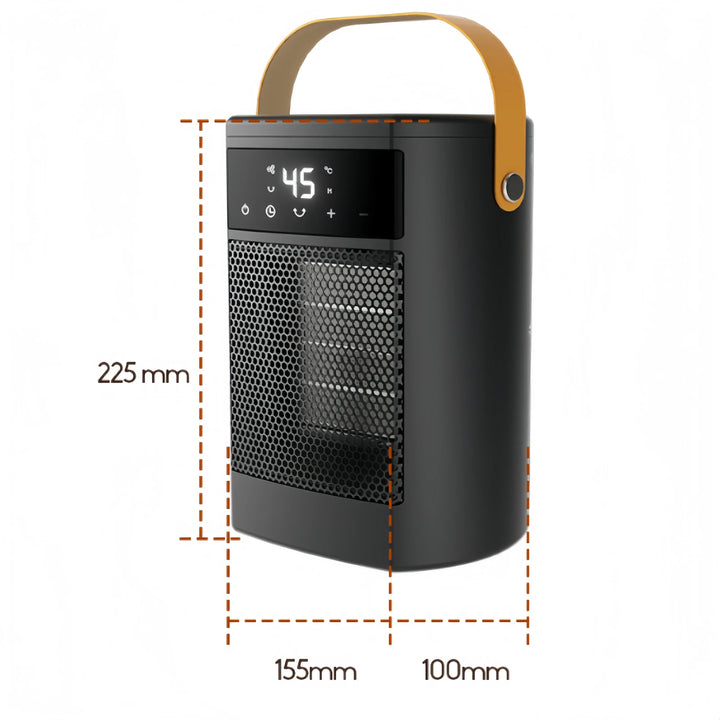 Varmeovn Bærbar Keramisk | Termostat Støjsvag Bordmodel