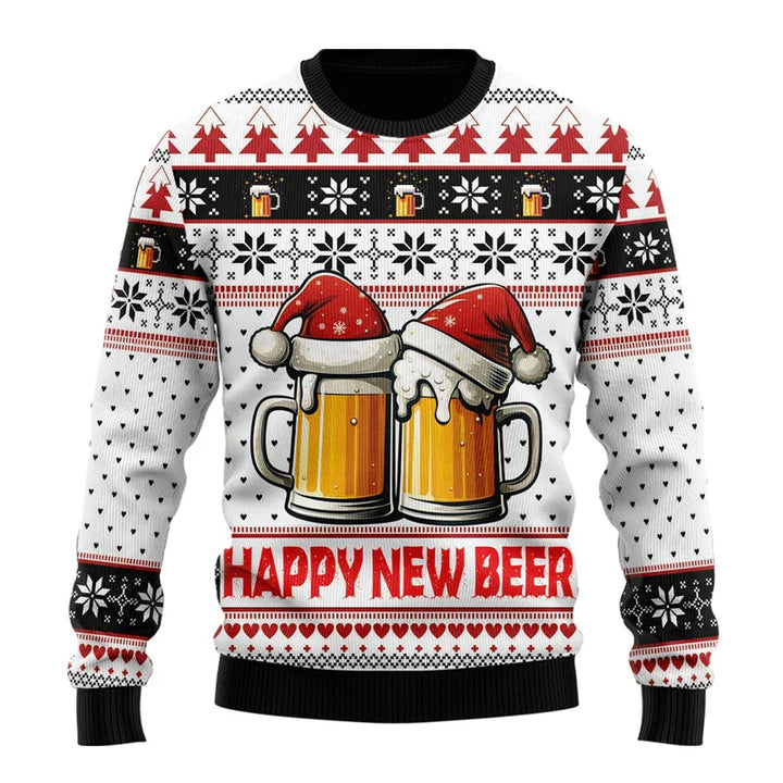 Weihnachtspulli Biermotiv | Sweatshirt Unisex Party