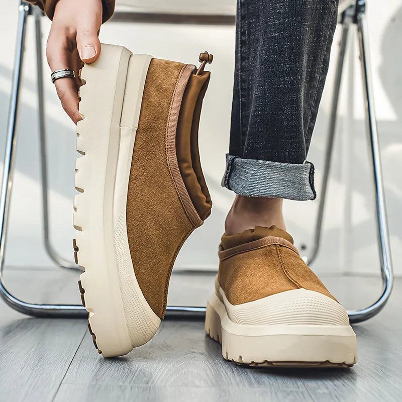 Winterstiefel Unisex | Plüsch gefütterte Plateauschuhe Warmer Komfort