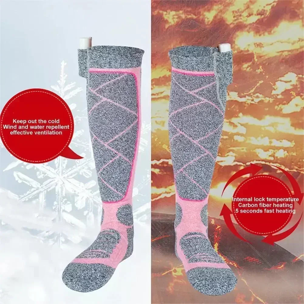 Beheizte Socken Elektrisch | Winter Outdoor Lange Socken