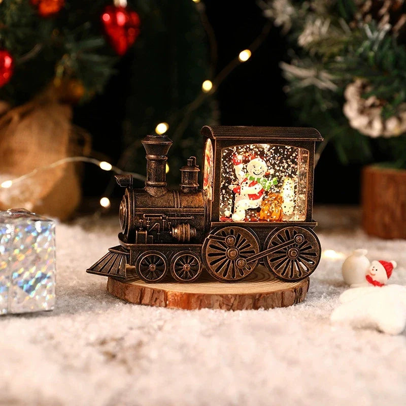 Weihnachtsdekoration Nachtlicht Weihnachtsmann Zug | Miniatur Dekoration