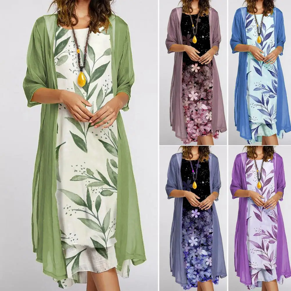 Liva Rundhalskleid für Frauen im Leichten und Eleganten Design