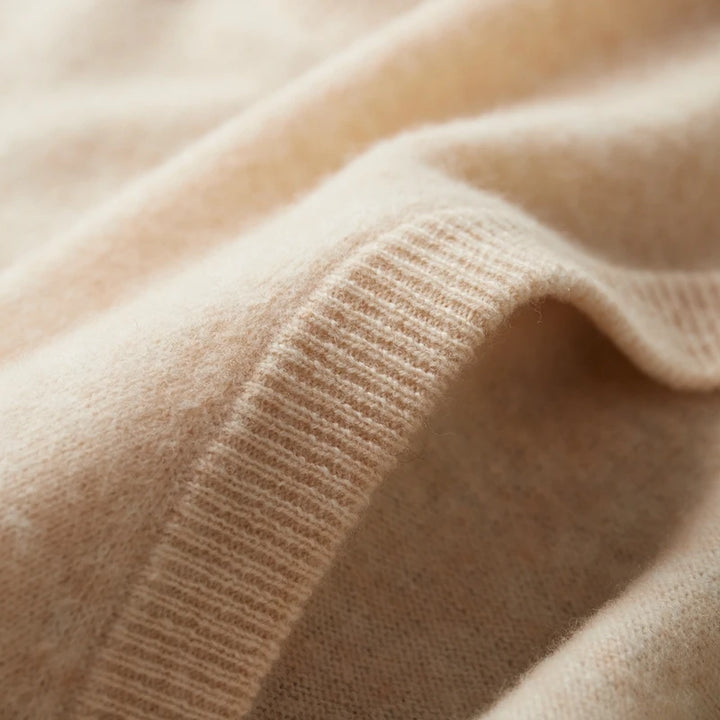 Strickpullover mit Reißverschluss | Woll-Sweater mit Stehkragen für Herbst & Winter