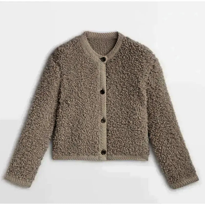 Sascha Teddy Strickjacke – Weicher Kaschmir-Cardigan