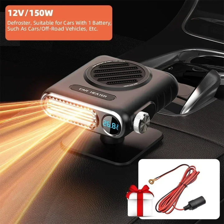 Bil Varmeblæser Bærbar | 150W Afdugger Aftøer Temperatur Display