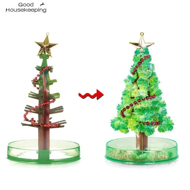 Magischer wachsender Weihnachtsbaum (14cm) - DIY Spielzeug, lustiges Geschenk für Erwachsene und Kinder