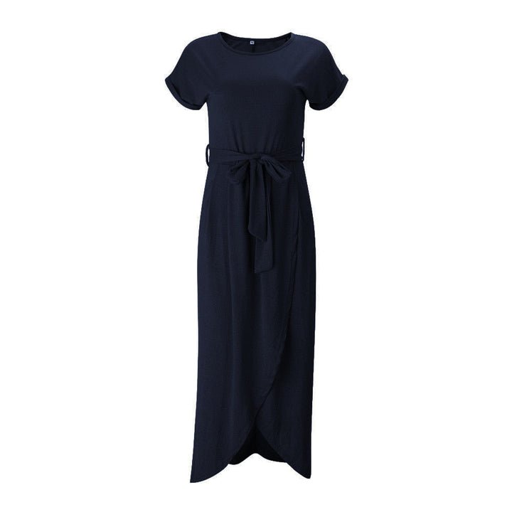 Nina Maxikleid mit Schleifendetail & Schlitz | Luftiges, locker sitzendes Kleid für Strand & Party
