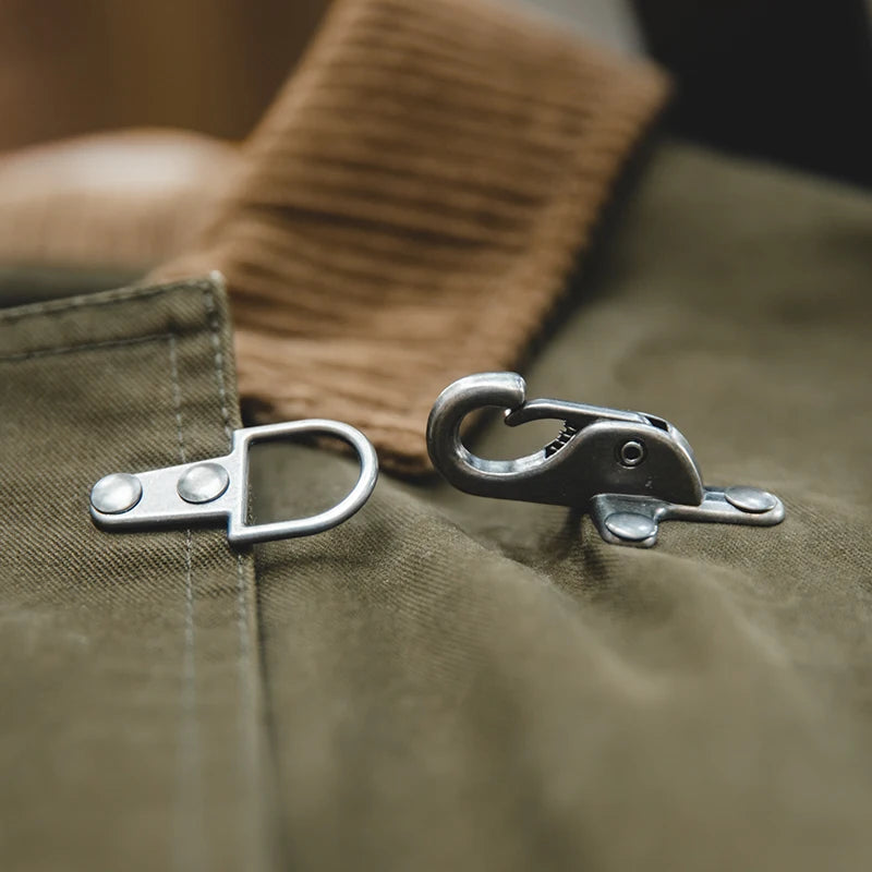 Herren Mantel in Dunkelgrün | Vintage-Langjacke mit Cordkragen im Streetstyle für Herbst