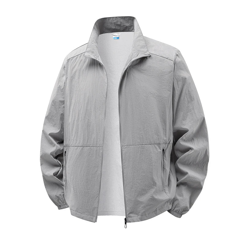 Chaqueta ligera de senderismo de verano para hombre | Impermeable, transpirable y de secado rápido