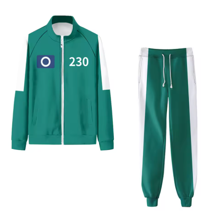 Squid Game Kostüm | Offizielles Serien-Outfit | Unisex-Outfit für Männer und Frauen