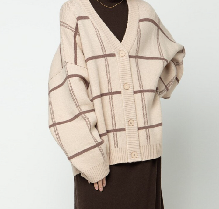 Margaux | Retro Strickjacke Chic & Bequem für einen lässigen Stil