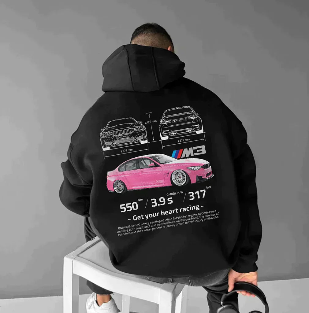 Jace Oversized Racing Sweatshirt | Für Autofans mit einzigartigen Details